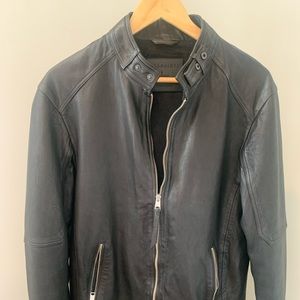 ALL SAINTS Black Leather Jacket